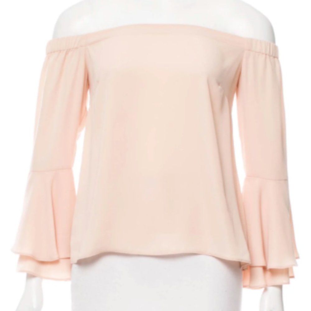 Amanda Uprichard Arabelle Off-the-Shoulder Blouse